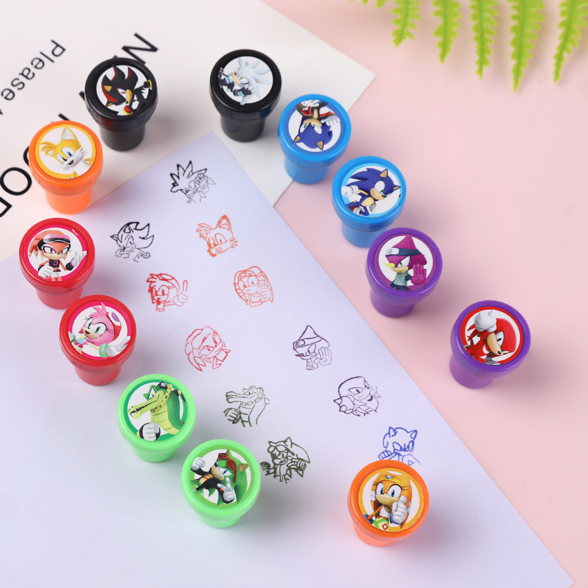 Cross-border Sonic Seal Children's Toy Cartoon Seal Cartoon Pattern Open Cap Seal Heat Shrink