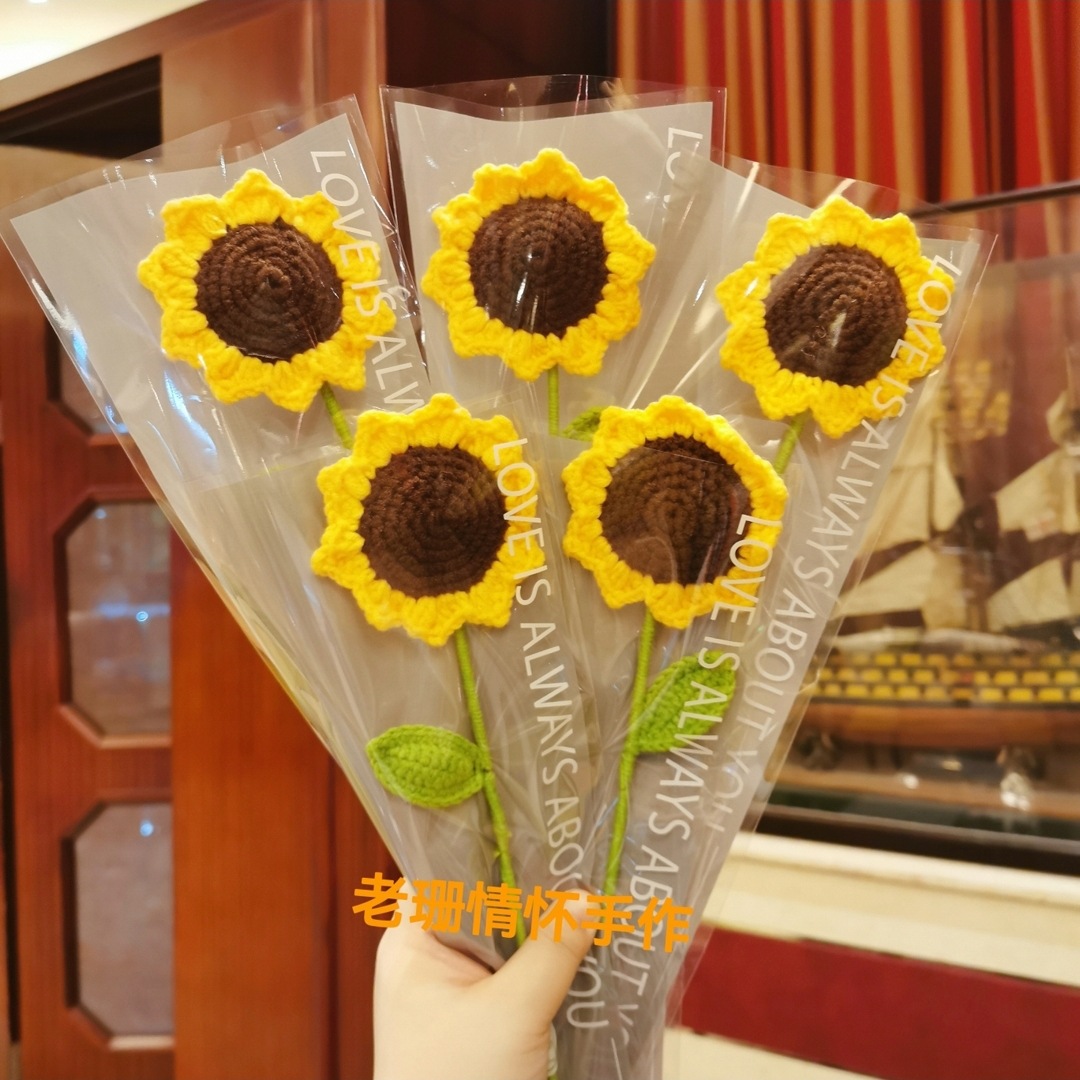 Finished Nordic Decoration Table Fake Flowers Faux Flowers Floral Decoration Sunflower Flowers Valentine's Day Teacher's Day Gift