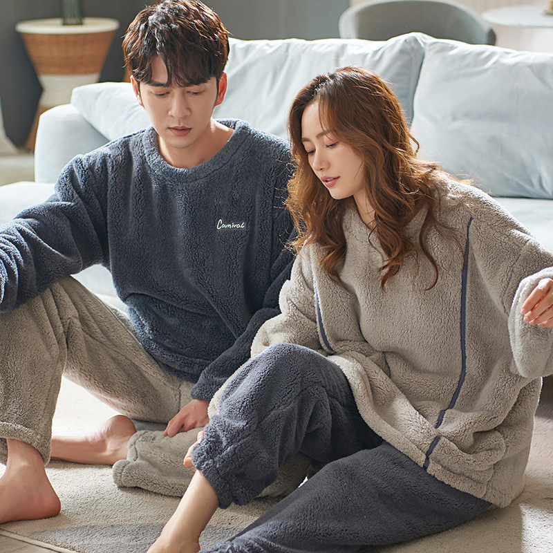 Strictly Selected Pure Cotton Men's Pajamas Spring and Autumn New Long Sleeve Simple Pullover Men's Student Home Clothes Casual suit