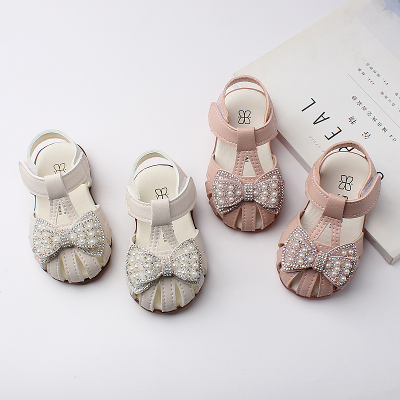 Summer baby trendy sandals 0-2 years old baby non-slip soft bottom toddler shoes princess shoes Children girl hollow 2719