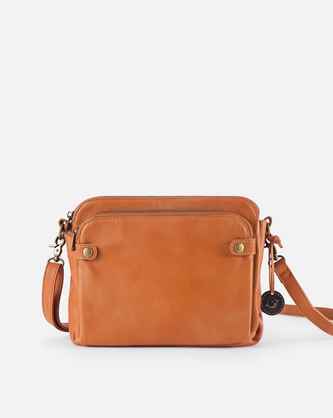 European and American Retro Three-layer Leather Crossbody Bag Cross-border Amazon Hot Selling PU Three-layer Leather Bag