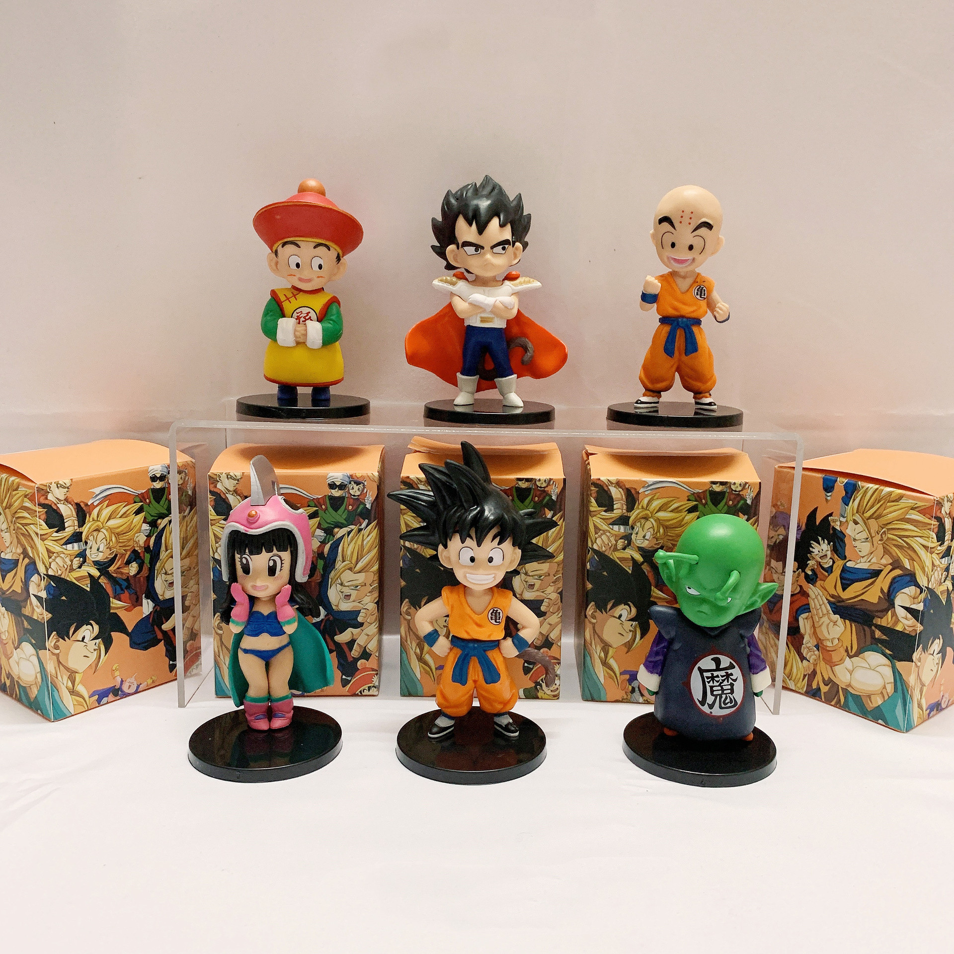 Dragon Ball Anime Hand-made Blind Box Monkey King Kiki Vegeta Car Model Toy Children's Cake Ornaments