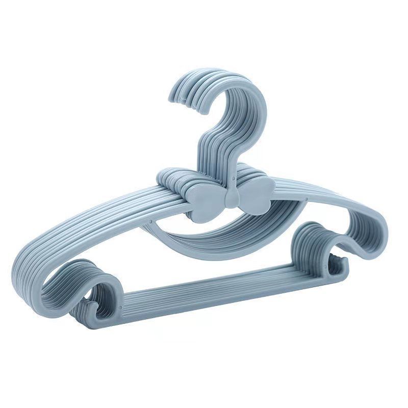 Wholesale children baby clothes hanger baby newborn clothes hanger seamless cute bow drying rack wet and dry
