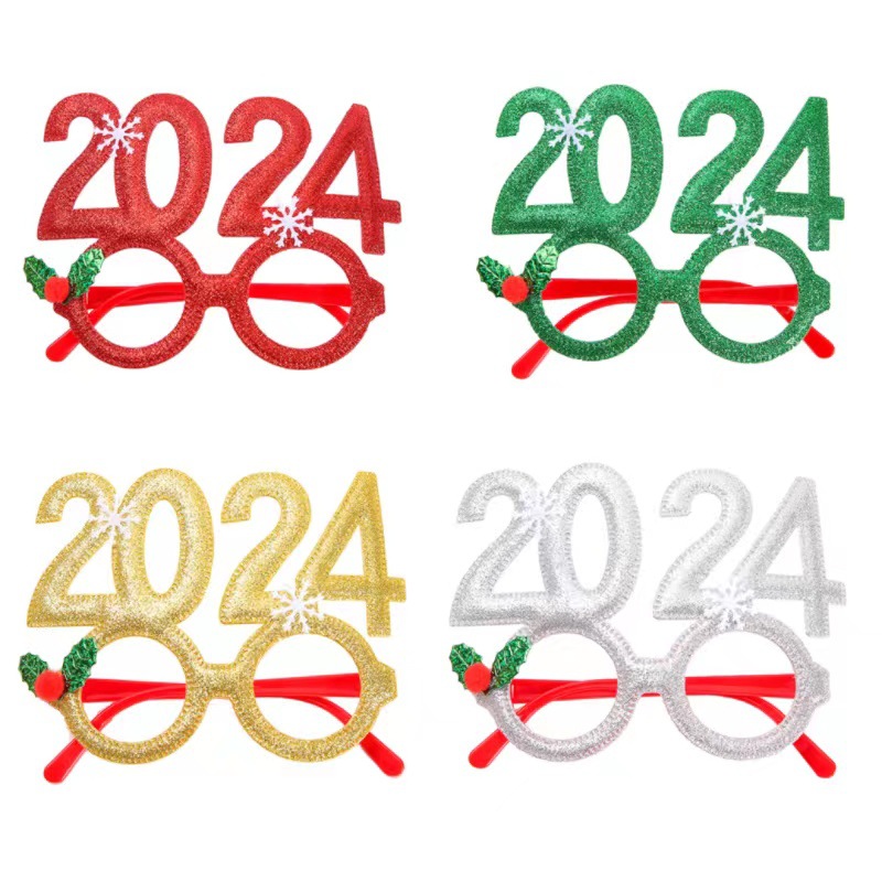 Christmas Glasses New 2025 Glasses Factory Party Adult Children Gift Party Party Props New Year Glasses