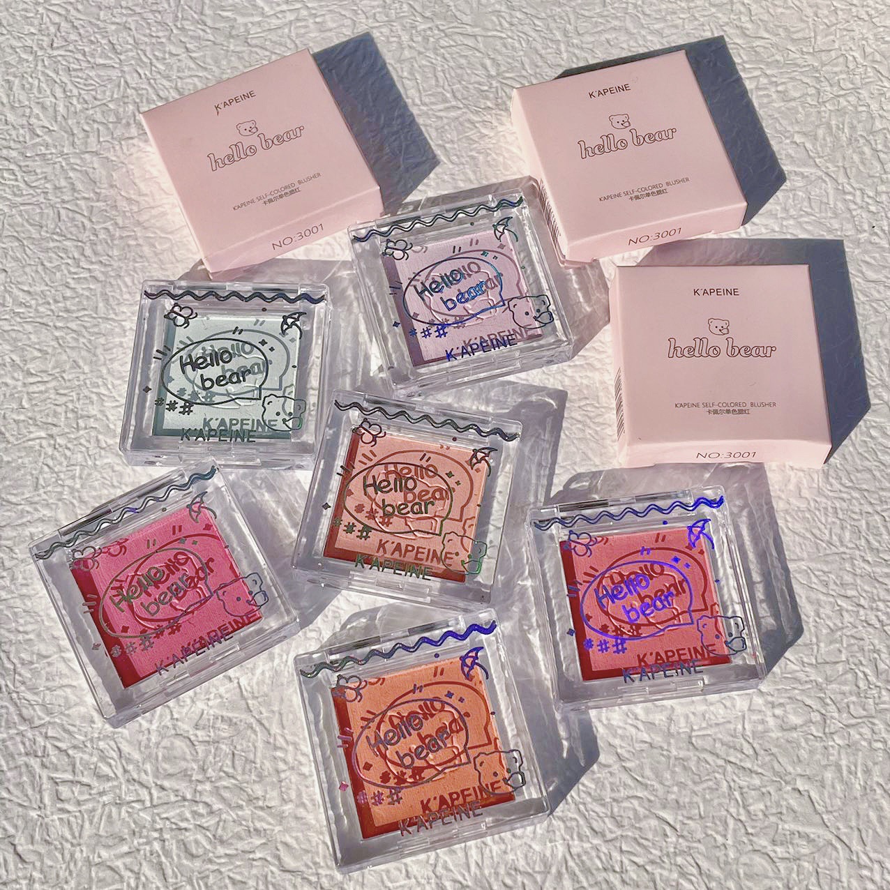 Capel Monochrome Blush Cheek Blue Cheek Purple Plate Matte Vigor Small Orange Naked Makeup Fair Price Fit Plate Orange Stack Same