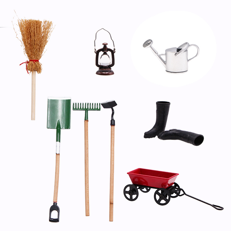 1:12 doll house dollhouse 9 mini simulation garden tools decoration set accessories miniature scene