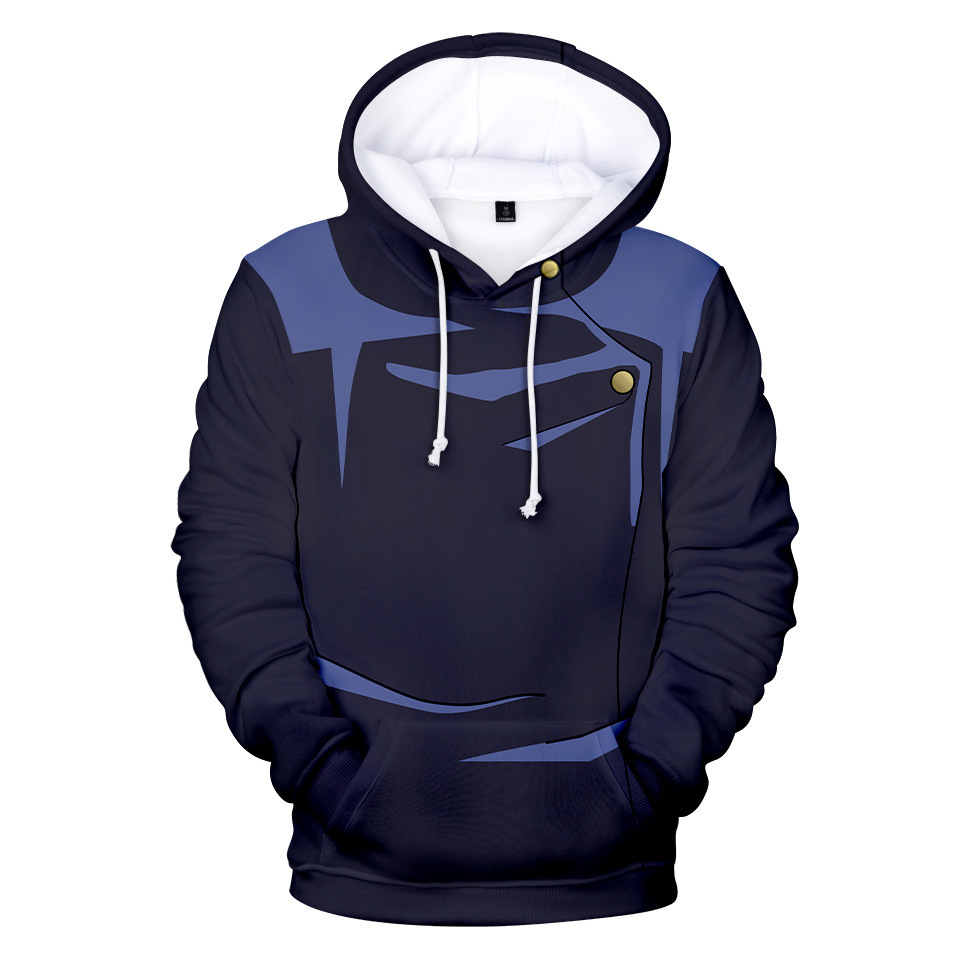 Amazon cross-border hot selling Manshu battle anime 3D hooded sweater men's digital printing loose coat women's wholesale