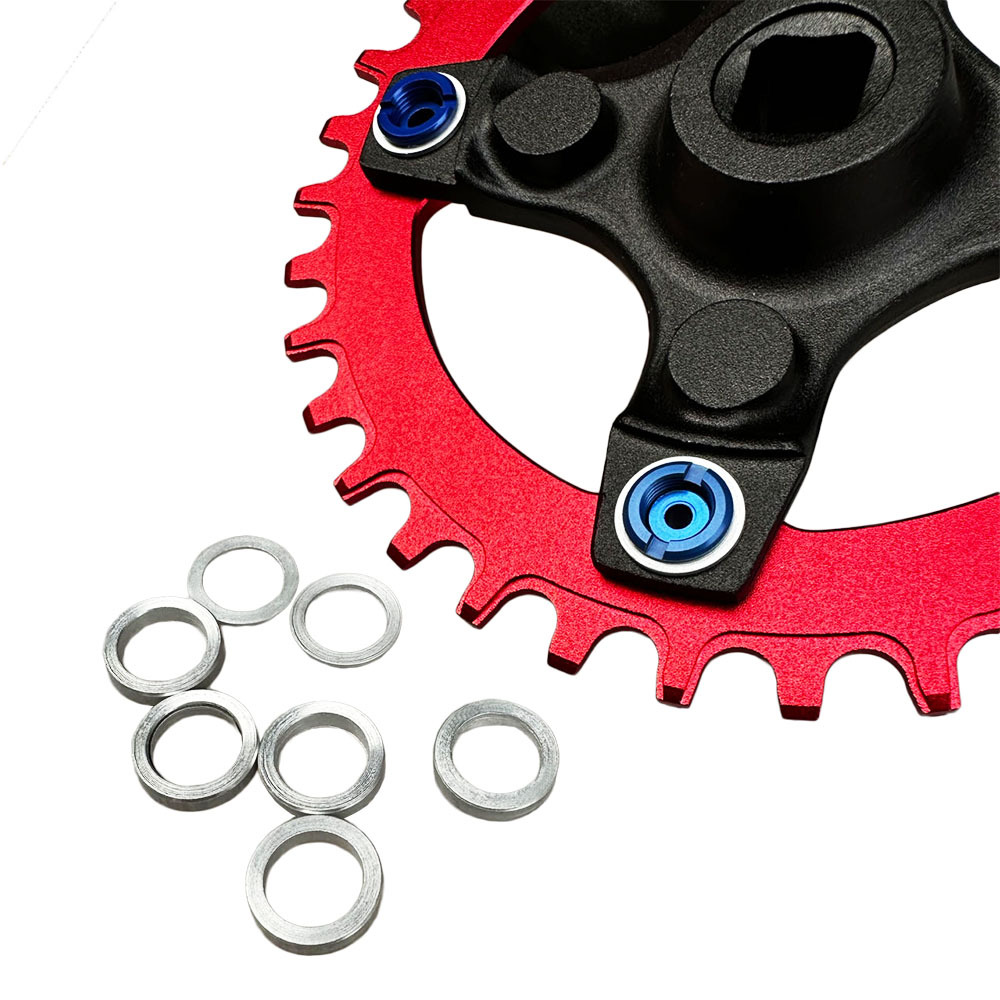 Mountain bike disc nail washer dead fly tooth disc screw gasket bicycle crank backing ring modified protective disc single disc 1mm