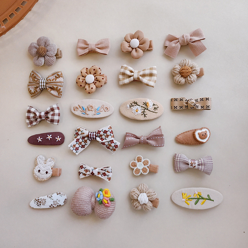 Factory wholesale baby hairpin milk curry color Korean children's clip bangs baby headdress cross-border Amazon