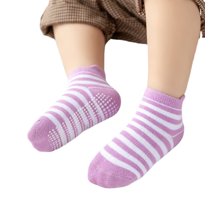 Amazon non-slip dispensing children's socks spring summer autumn children's socks baby socks boys cotton boat Socks children's socks