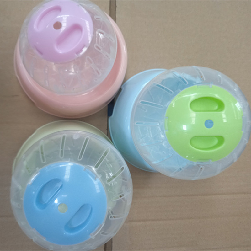 Colorful cover running ball pet hamster toy pet supplies transparent roller fitness Crystal sports wheel factory wholesale