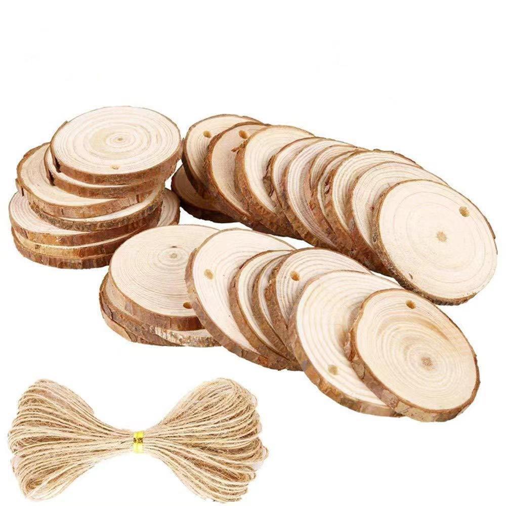 Perforated A round wood chip round wood chip diy polished annual ring pine wood chip shooting props background wall decoration