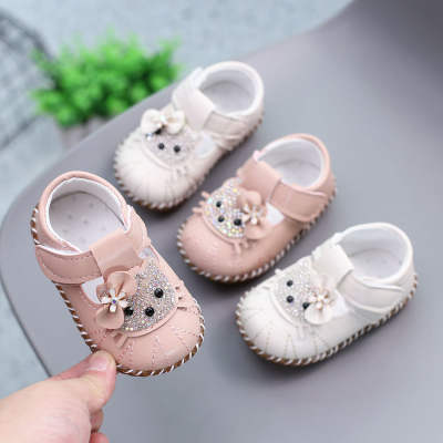 Spring and Autumn Baby Girl Shoes Children's Small Leather Shoes Soft Sole Baby Toddler Shoes Girls Princess Shoes 0-1 Years Old 2 Children's Shoes