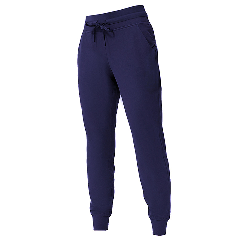 Spring and Autumn New Yoga Clothing Women's Drawstring Elastic High Waist Leg Jogging Pants Women's Sports Fitness Casual Trousers