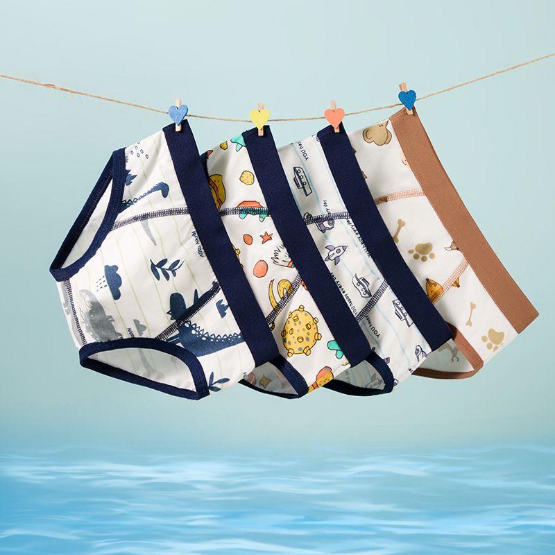 Summer children's Briefs boys cotton wholesale small and large Children primary school boys a generation of hair