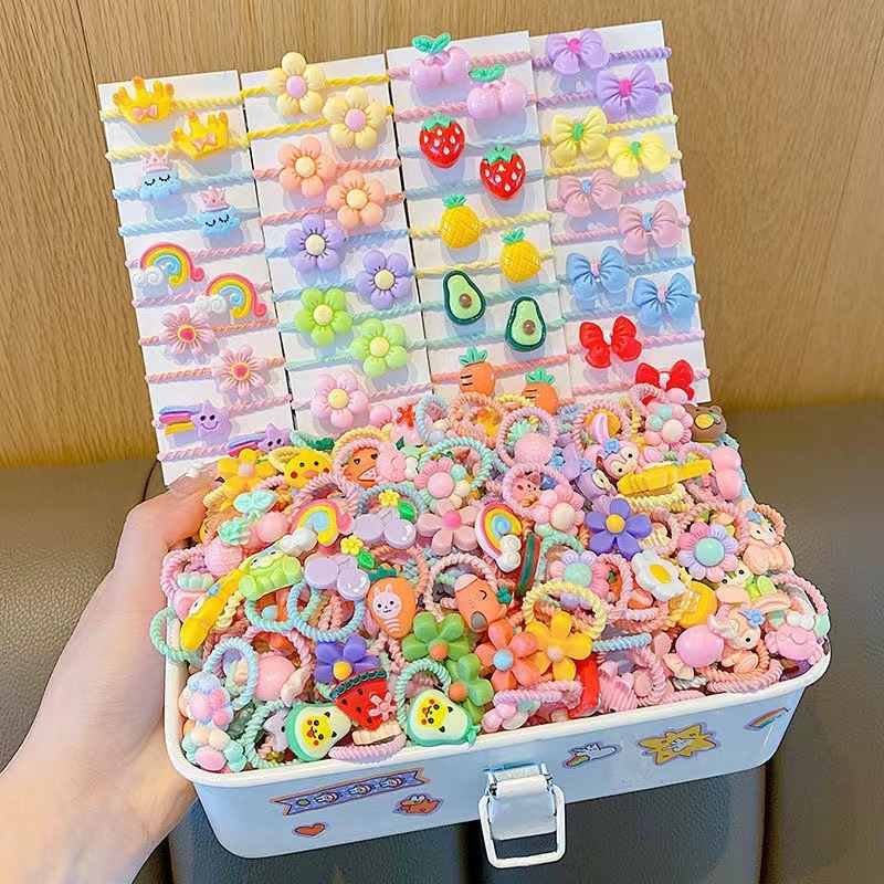 子供のかわいい親指の髪輪赤ちゃんの髪飾り赤ちゃんの髪ひも少女は高弾で髪を傷つけない|undefined