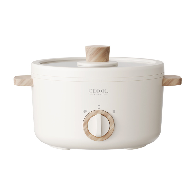 CEOOL President Miss Household Appliances Electric Hot Pot Multifunctional Electric Wok Dormitory Small Home Pot Non-stick Electric Cooking Pot
