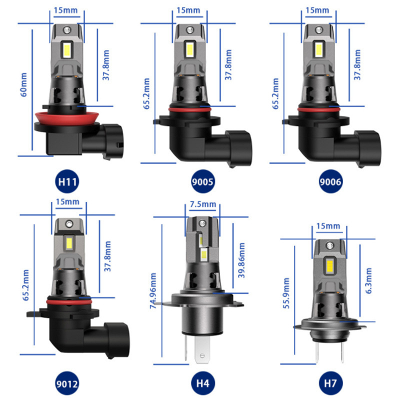 超高輝度車用 LED ヘッドライト H7h119005 精密フォーカス ダメージなし プラグイン設置 一体型遠近ビームフロントランプ|undefined