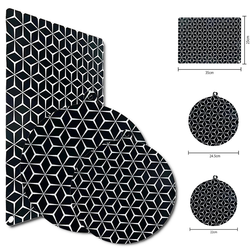 Silicone Induction Cooker Mat Amazon Protective Mat Household Oil Block Mat Kitchen Heat Insulation Placemat Cleaning Mat High Temperature Resistance
