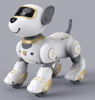 Intelligent voice dialogue charging robot dog touch induction song dance programming remote control robot educational toys