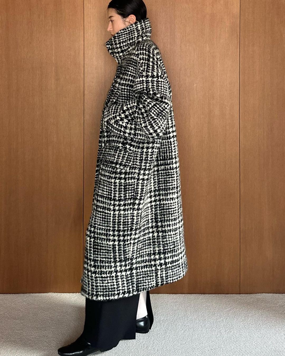 Dry crane frühen herbst neue Japanische retro modische ins wolle mantel warme lose profil lange bequeme mantel_voghion.com