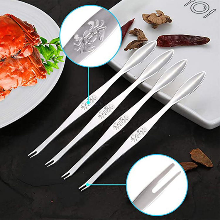 Factory spot wholesale seafood tools set crab tools household 7-piece set gift storage bag meat tools