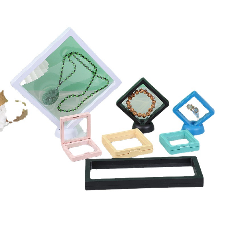 pe Film Suspension Box Jewelry Storage Box Jewelry Wear Armor Packaging Box Ring Necklace Bracelet Jewelry Display Box