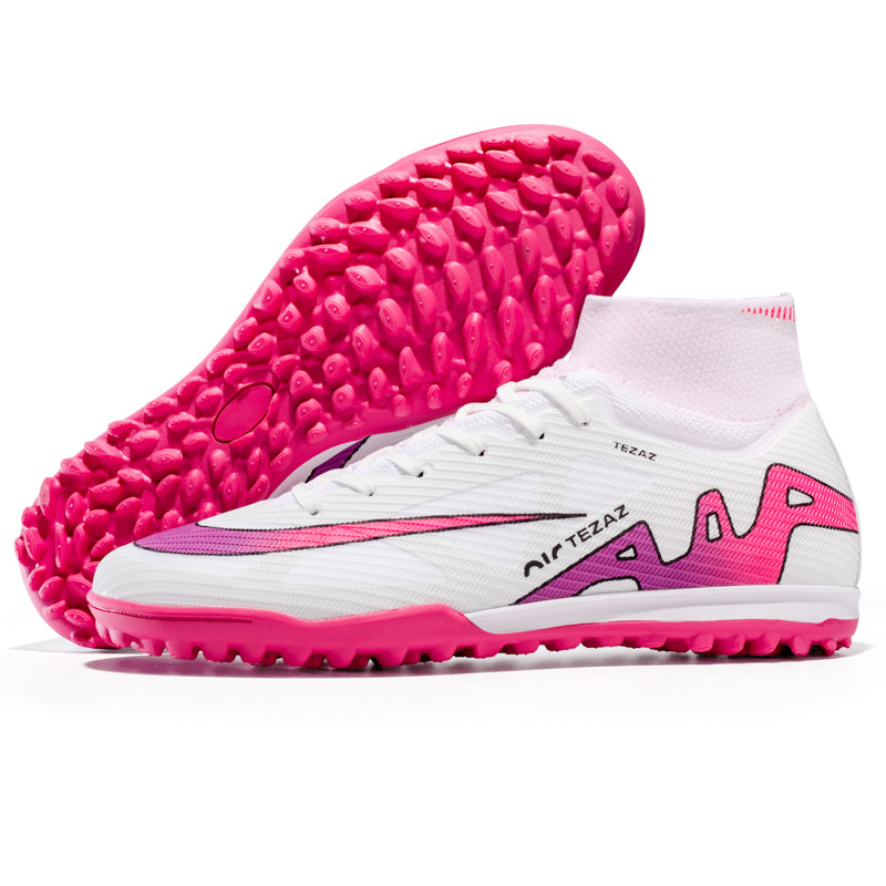 New high-top football shoes long nail football shoes TF broken nail training shoes football Falcon Men's
