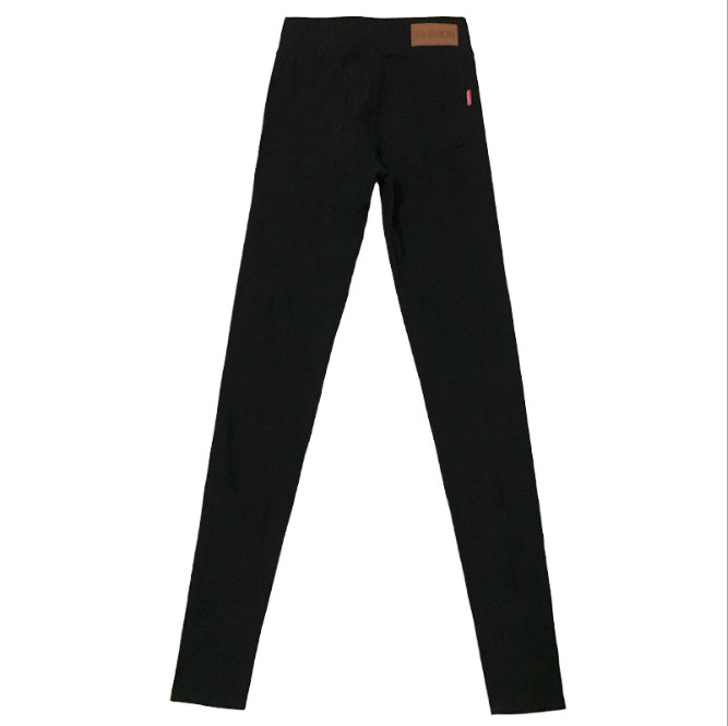 Cross-border New Leggings Outer Wear Spring and Autumn High Waist Leggings Exlonged Large Size Women's Pants Tight Stretch Trousers