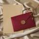 3 linen wine red envelopes 10 cowhide horizontal letterheads 3 paint prints