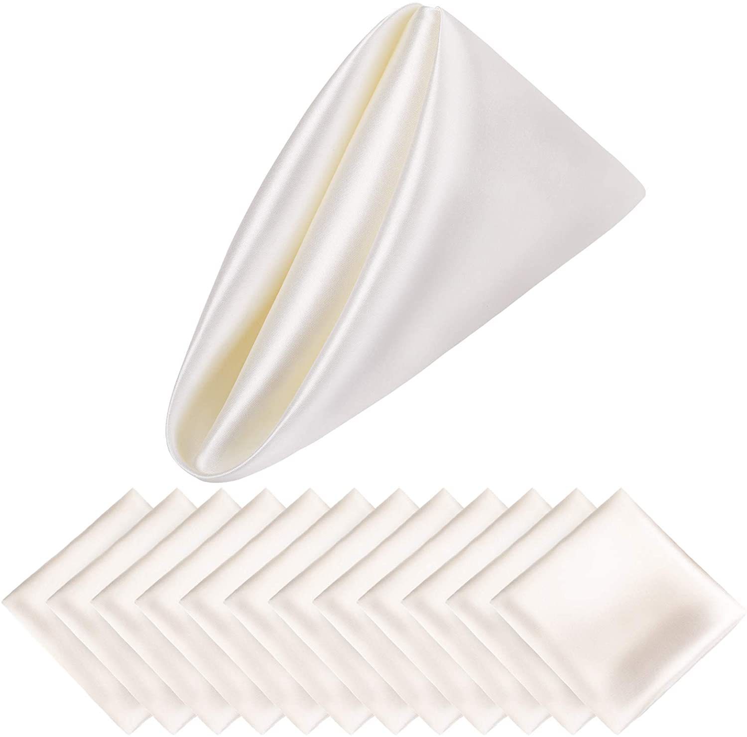 Factory Directly Supply Banquet Site Decoration High-end Hotel Wedding Polyester Segment Cloth Napkin Placemat Fabric Satin Mouth Cloth