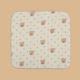 B6 handkerchief black dot bear head