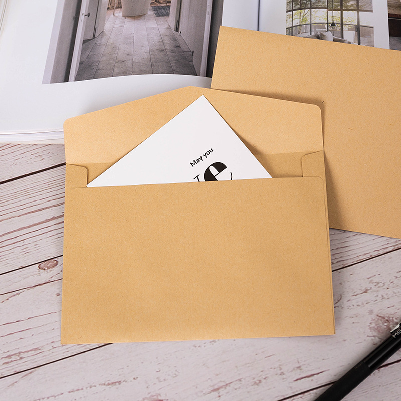 Cross-border B6 envelope invitation greeting card creative business western-style blank kraft paper white sulfate paper envelope manufacturers