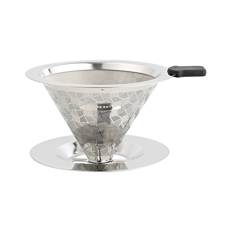 Stainless steel strainer coffee filter Cup hand Coffee Pot Filter drip filter pot filter cup filter paper drip-free