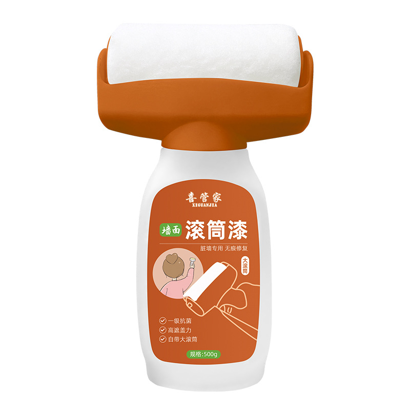 Wall large roller paint water-based clean smell household repair paint white graffiti stain footprints interior wall paint latex paint