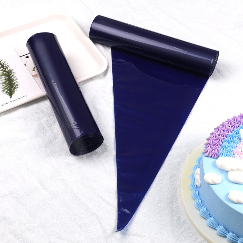 Cross-border 21 inch dark blue rolled piping bag 25*52 thick 50 cake squeeze bag decoration baking tools