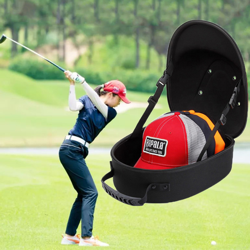 EVA Hard Shell Hat Storage Bag Dustproof Pressure-proof Breathable Large Capacity Golf and Baseball Cap Storage Bag Backpack