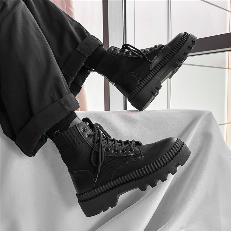 martin boots british style leather boots thick-soled 2025 autumn and winter new men's boots snow boots men martin boots cross-border shoes