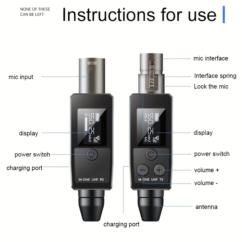 Wireless microphone transmitter receiver microphone wireless system, guitar instrument amplifier speaker