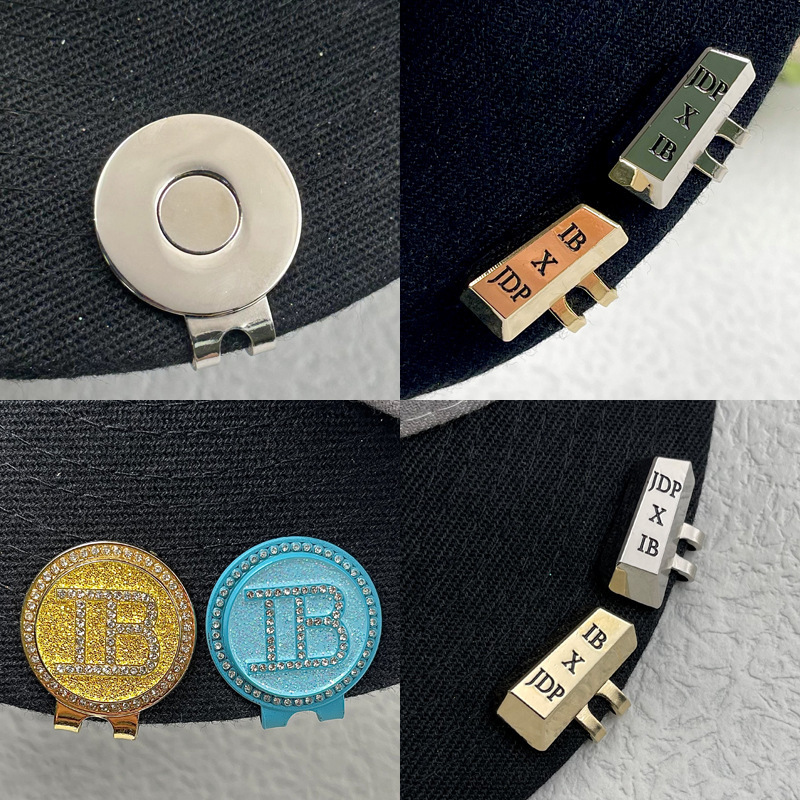 ゴルフ金属帽子クリップ制作クラブマーク帽子クリップ高級金属果嶺クリップ任意ロゴ|undefined