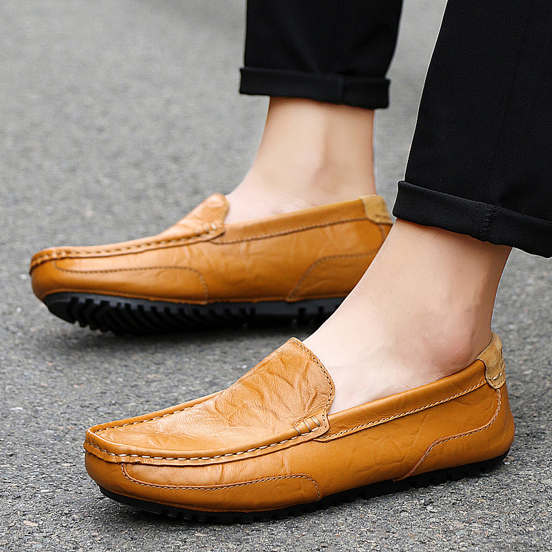Amazon Doug Shoes Men's Lazy Shoes Large Size Men's Shoes Casual Men's Shoes Trendy Shoes Leather Shoes Cross-border Foreign Trade 2028