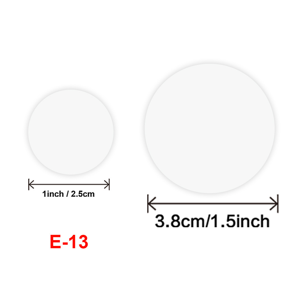 Wholesale 500 pieces/volume transparent sticker circular transparent sealed label gift box packaging self-adhesive label
