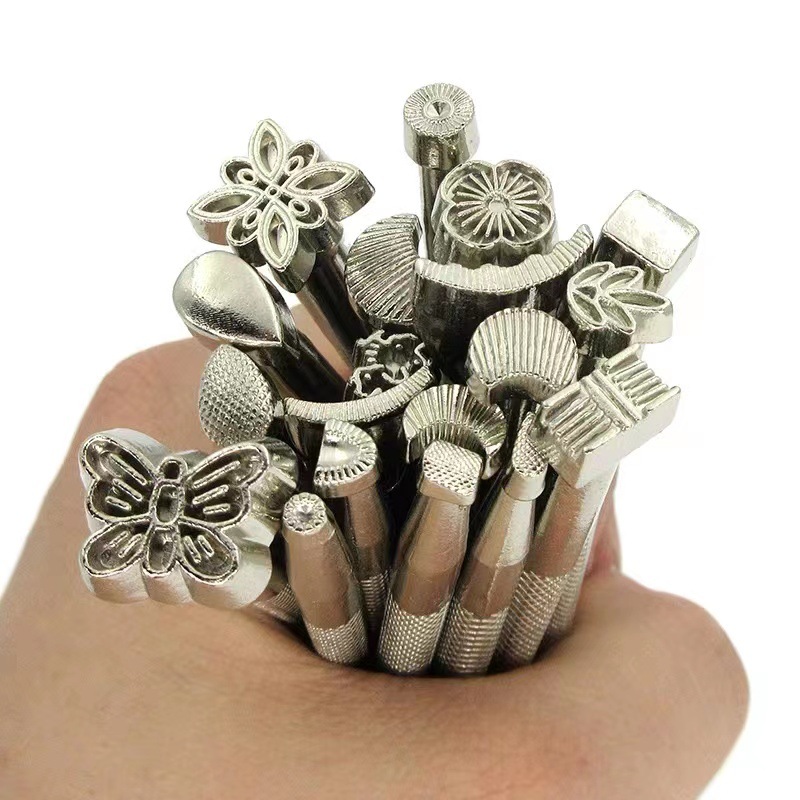 New power DIY leather printing tools 20-piece leather carving printing tools rotating carving knife leather carving printing