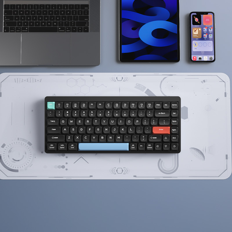 Low axis ultra-thin wholesale cross-border wireless keyboard mute office machinery red axis high color value flat panel bluetooth keyboard