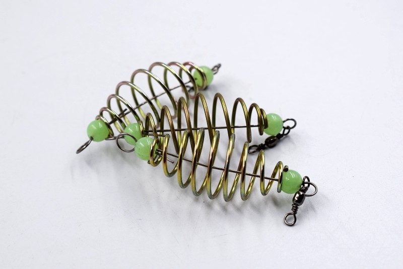 Olive-type explosion hook spring fishing gear accessories fishing gear luminous beads bait spring bait fishing bait holder
