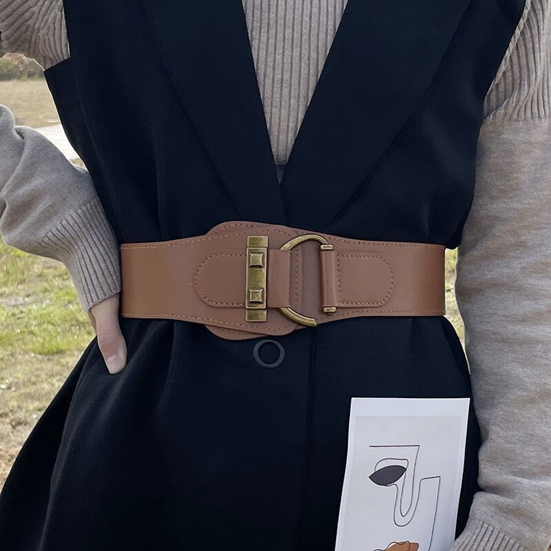 Women's wide belt decorative suit skirt sweater coat elastic elastic waist seal personality fashion all-match waist seal