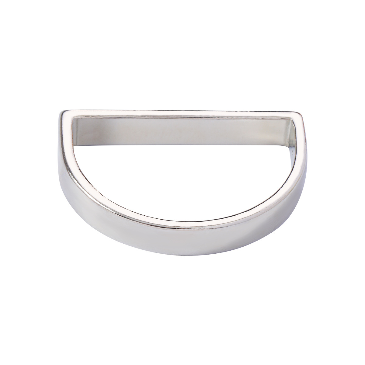 Cross-border zinc alloy semicircle napkin ring creative modern simple D-shaped napkin buckle Golden polished napkin ring wholesale