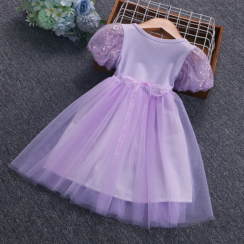 Frozen Girls dress New Children's Western Style Mesh Skirt Baby Girls Princess Skirt Culomi Skirt