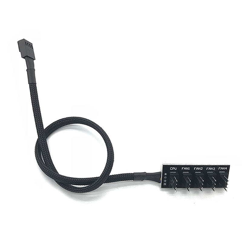Motherboard 4-pin PWM HUB FAN HUB computer temperature control board chassis 4pin FAN extension cable