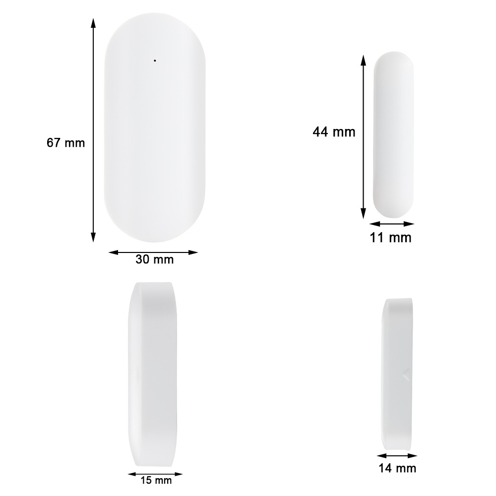 New one-way two-way wireless door magnetic detector 3v low power consumption low power tips 433MHz door magnetic alarm
